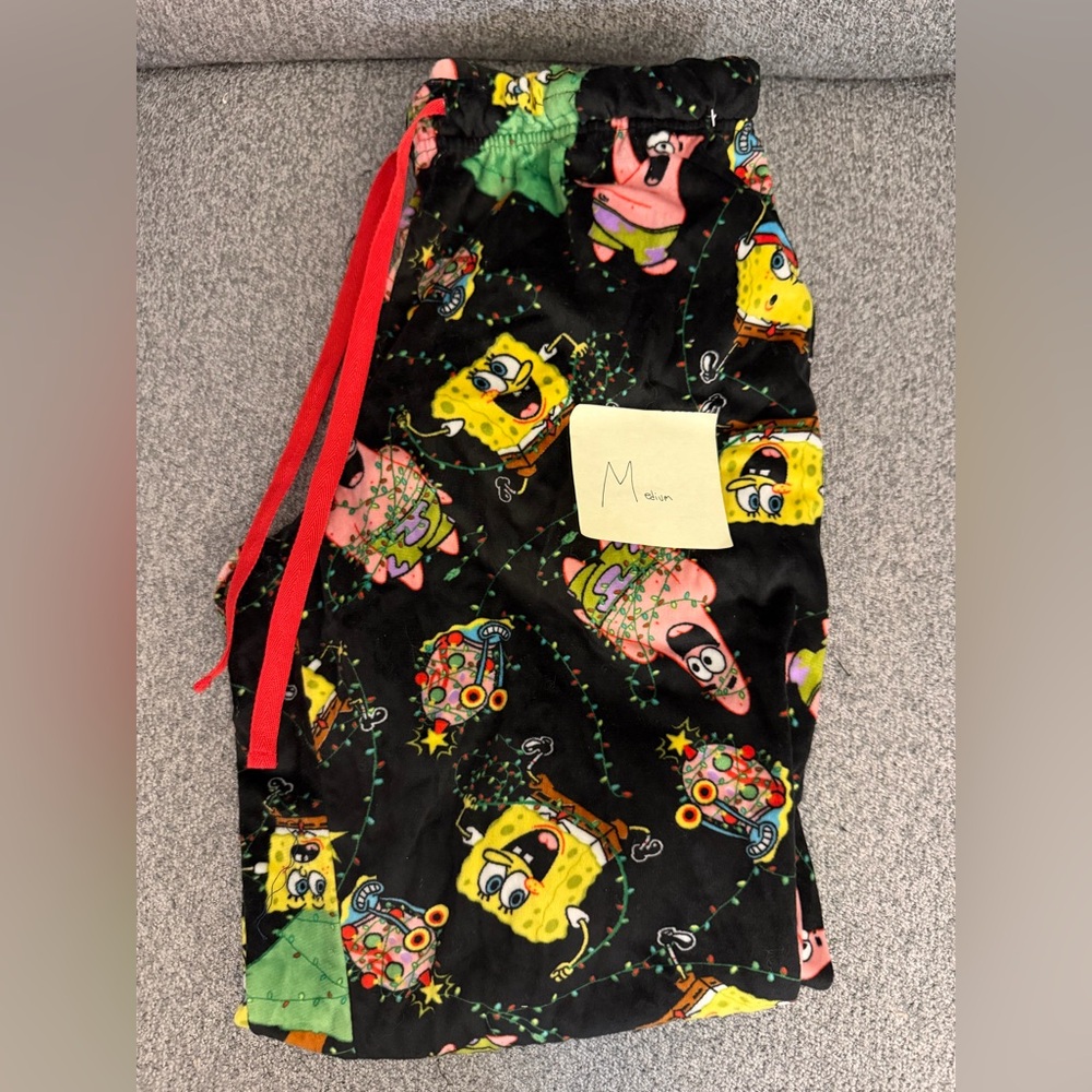 SpongeBob SquarePants Black Boxers with Red Drawstring